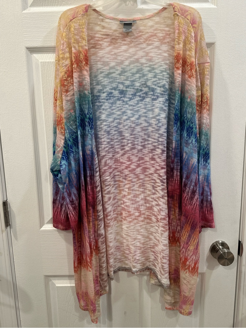 Catherines plus size open multicolor cardigan size 4X EUC
